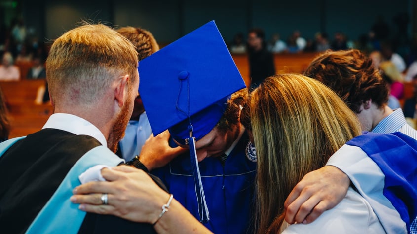 Graduation praying