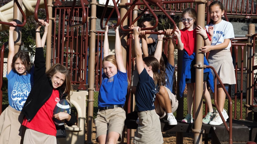 LS girls on playground